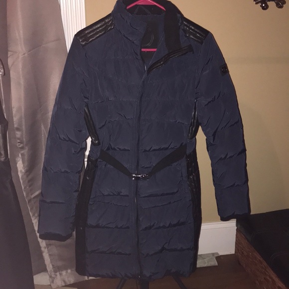 NWT Orobos Signature Blue Quilted Down Jacket - Picture 4 of 8